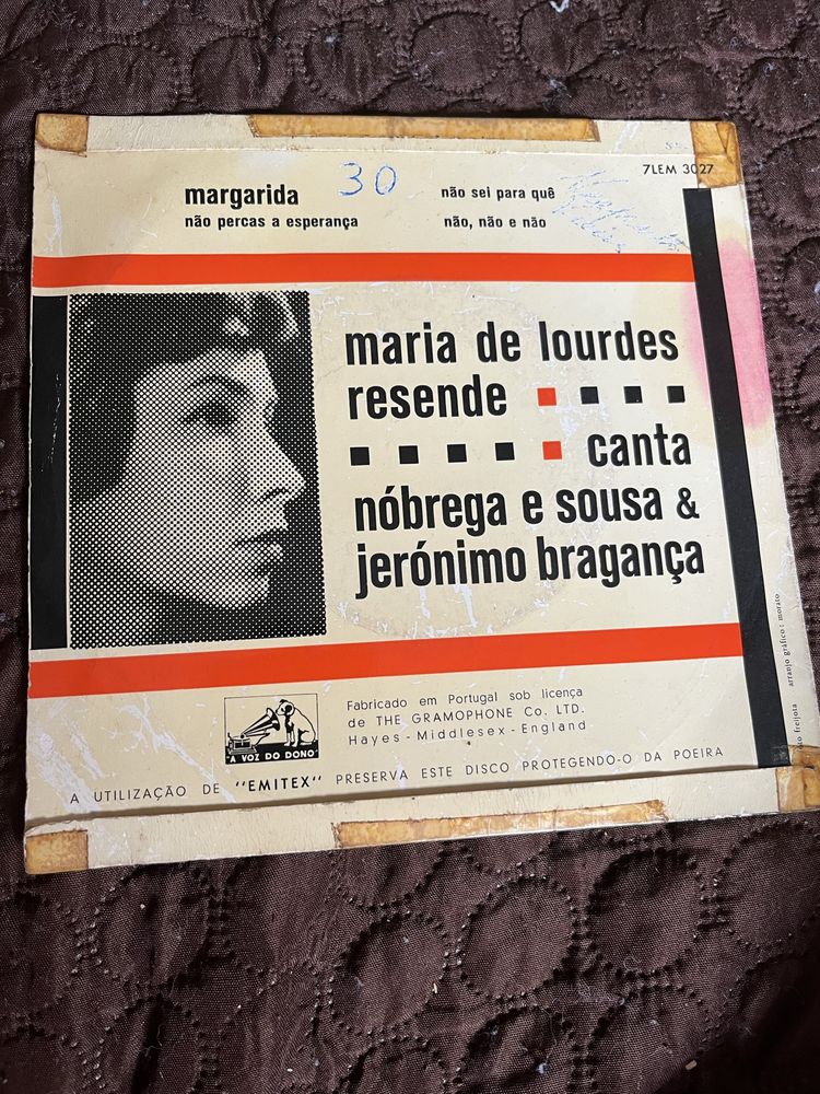 Disco Vinil Maria de Lourdes Resende