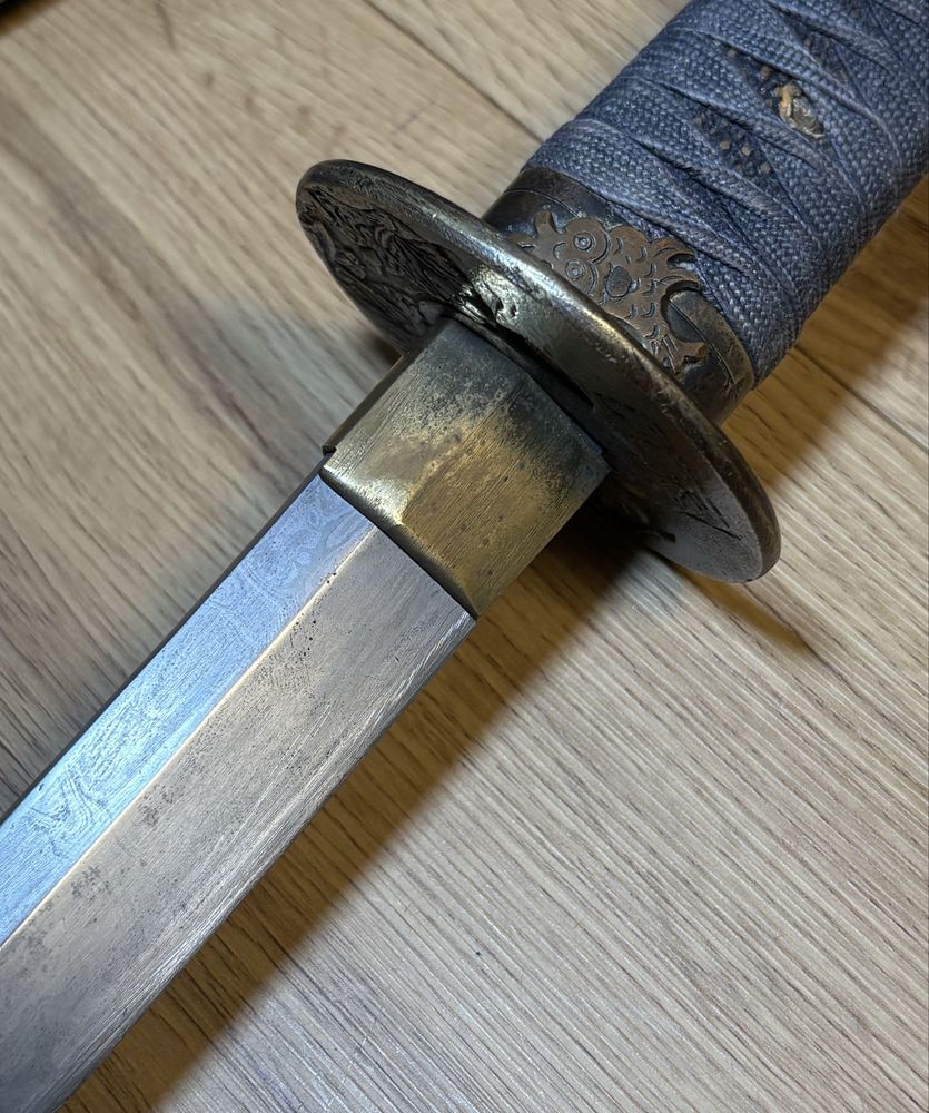 Miecz Japonia tylko tsuba sygnowana