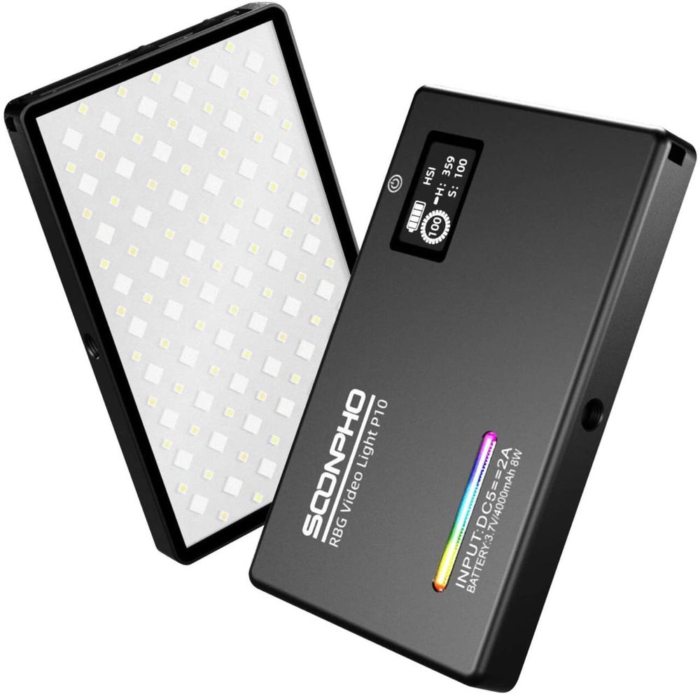 Накамерне LED світло Soonpho P10 RGB з аккумулятором 4000 mAh