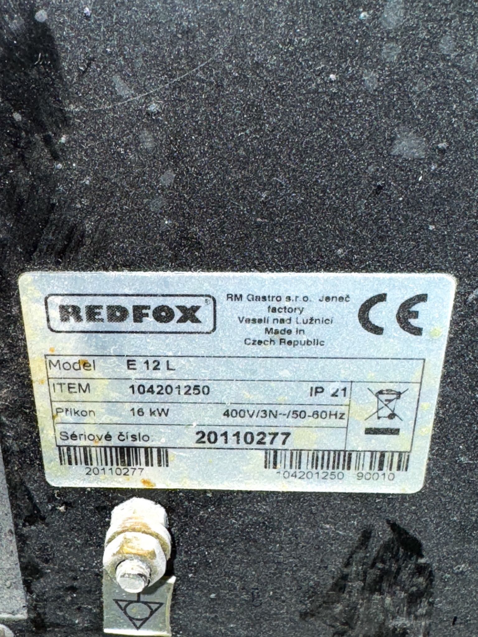 Piec do pizzy 2 - komorowy Red Fox E - 12L