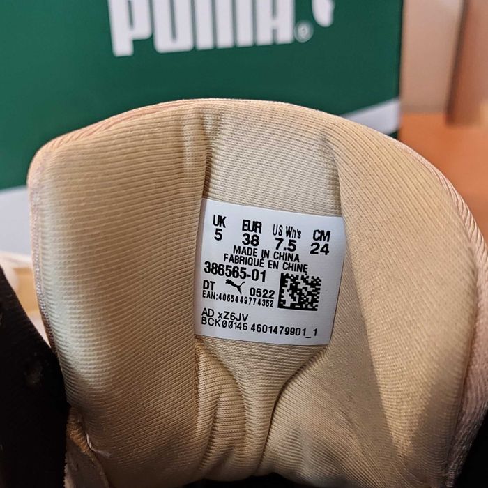 38 Puma Хайтопы кожаные осень зима оригинал женские теплые кроссовки