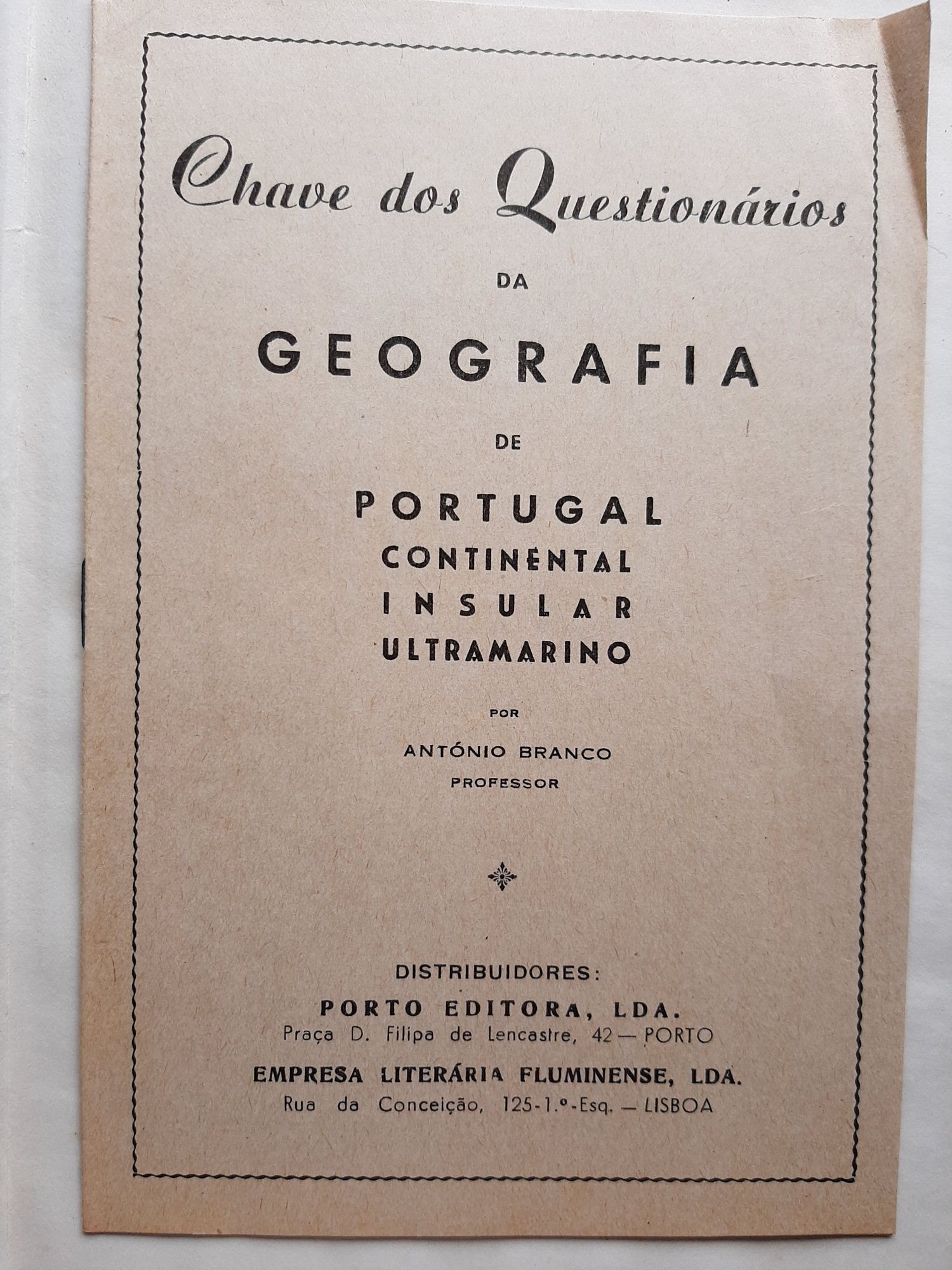 Livro antigo geografia