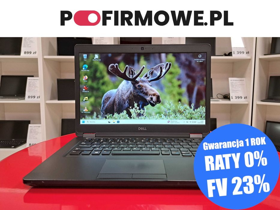 Laptop 14" Dell Latitude 5490 i5-8gen 16GB Win11 256SSD Kamera HDMI