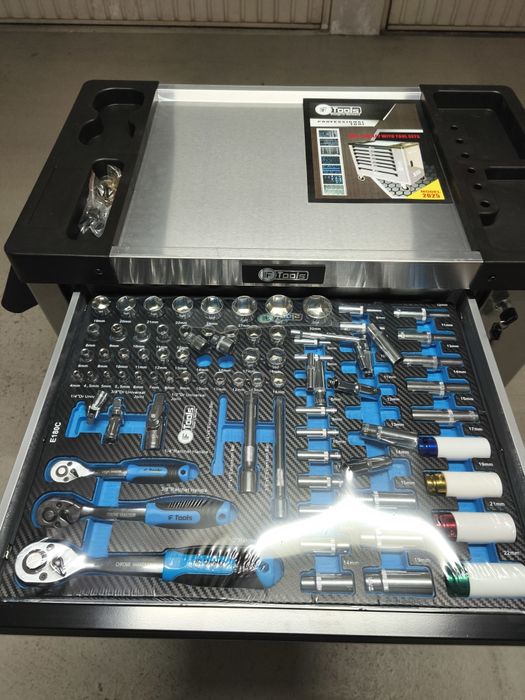 Carrinho de Ferramentas 7/7 gavetas completas FTools profissional