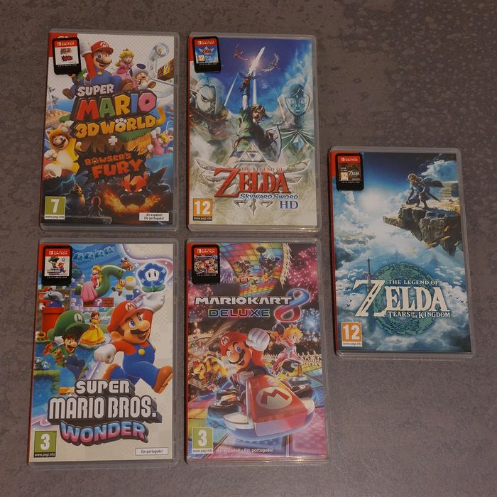 Nintendo Switch + Comando + Jogo + Bolsa + Cartão SD 64Gb