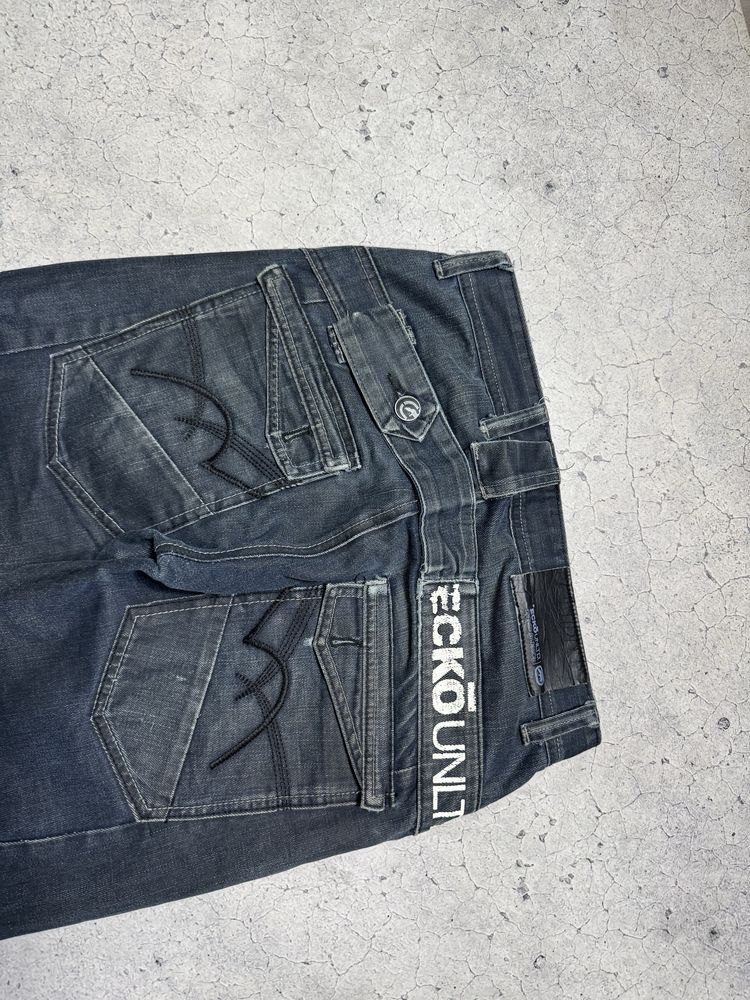 Мужские Джинсы Ecko Unltd С Большим Логотипом Оригинал S Размер Rap Sk