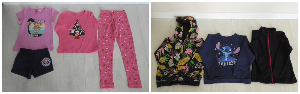 Ubranka dziewczęce rozmiar 128