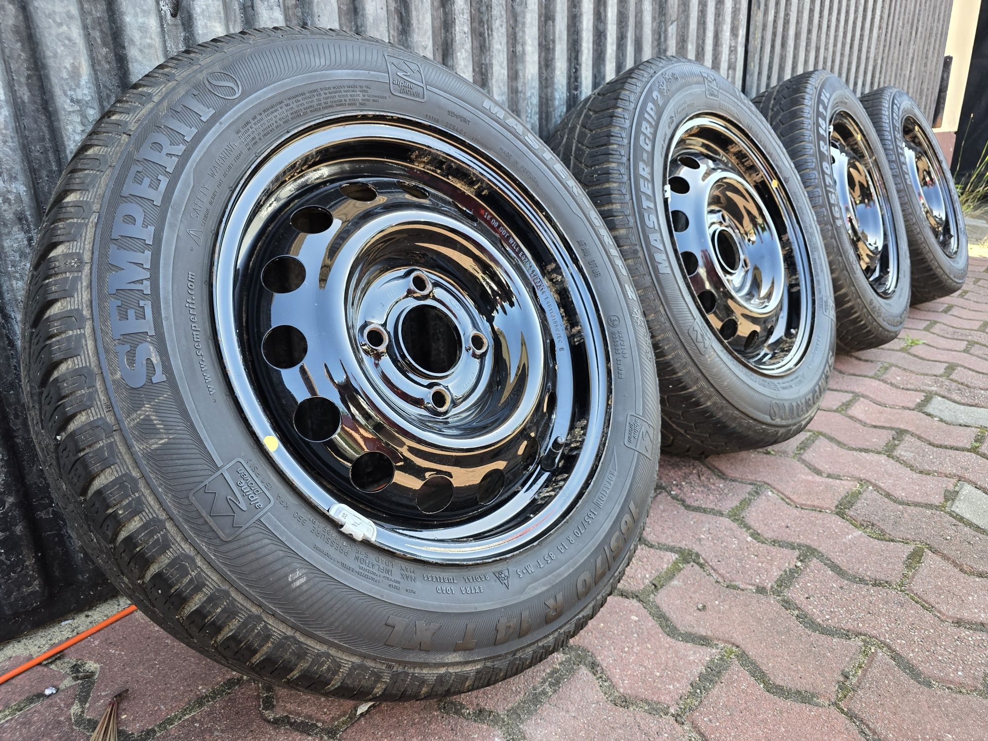 Felgi z oponami 165/70R14 Ford Ka+ 4x108 Fiesta Fusion Focus Puma