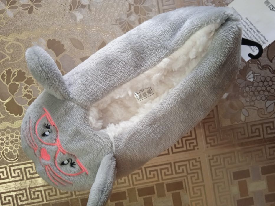 Теплые тапочки для девочек