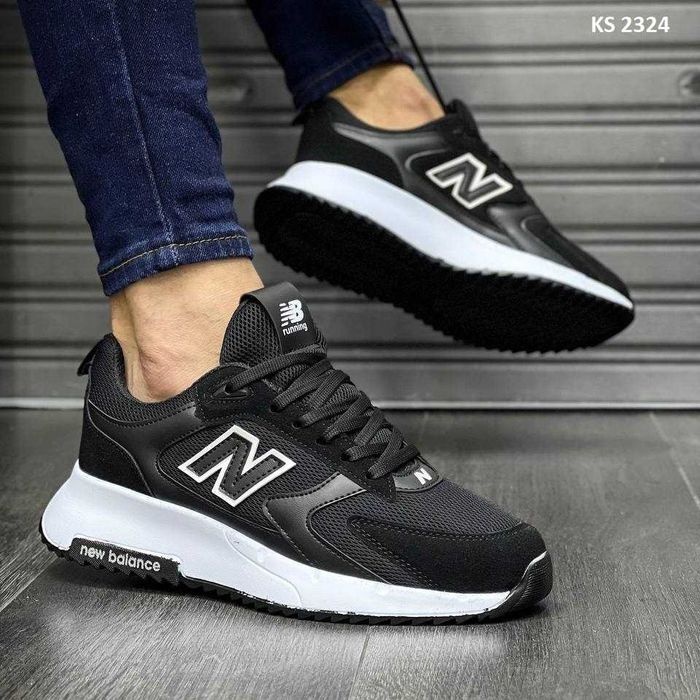 Кросівки New Balance Black White. Арт: KS 2325