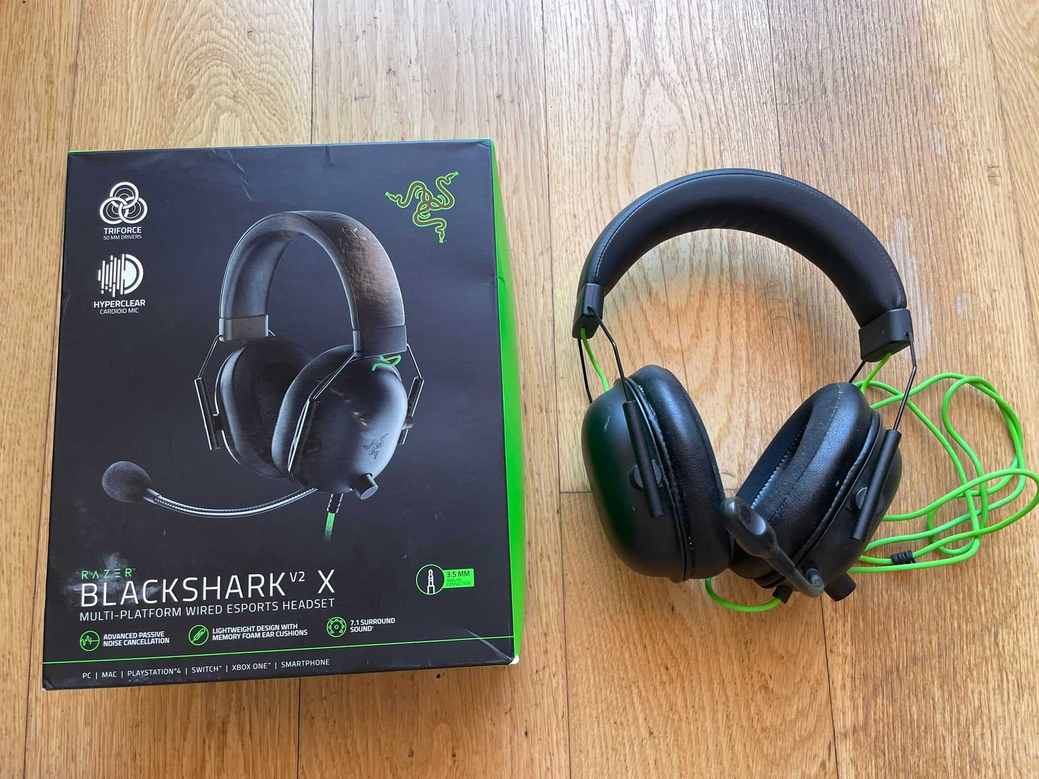 Auscultadores Gaming Razer Blackshark V2 X - Preto