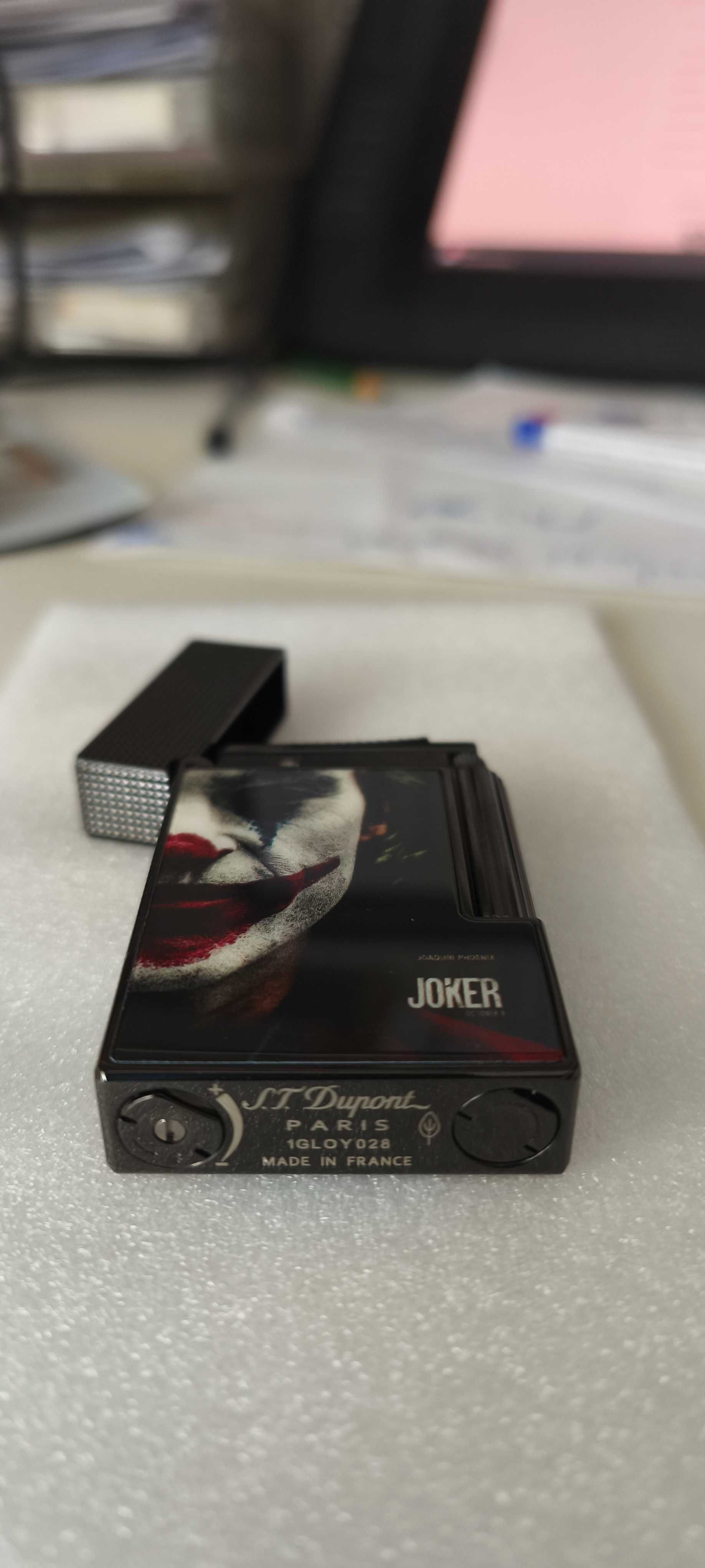 Zapalniczka mosiężna ST Dupont na gaz do cygar JOKER