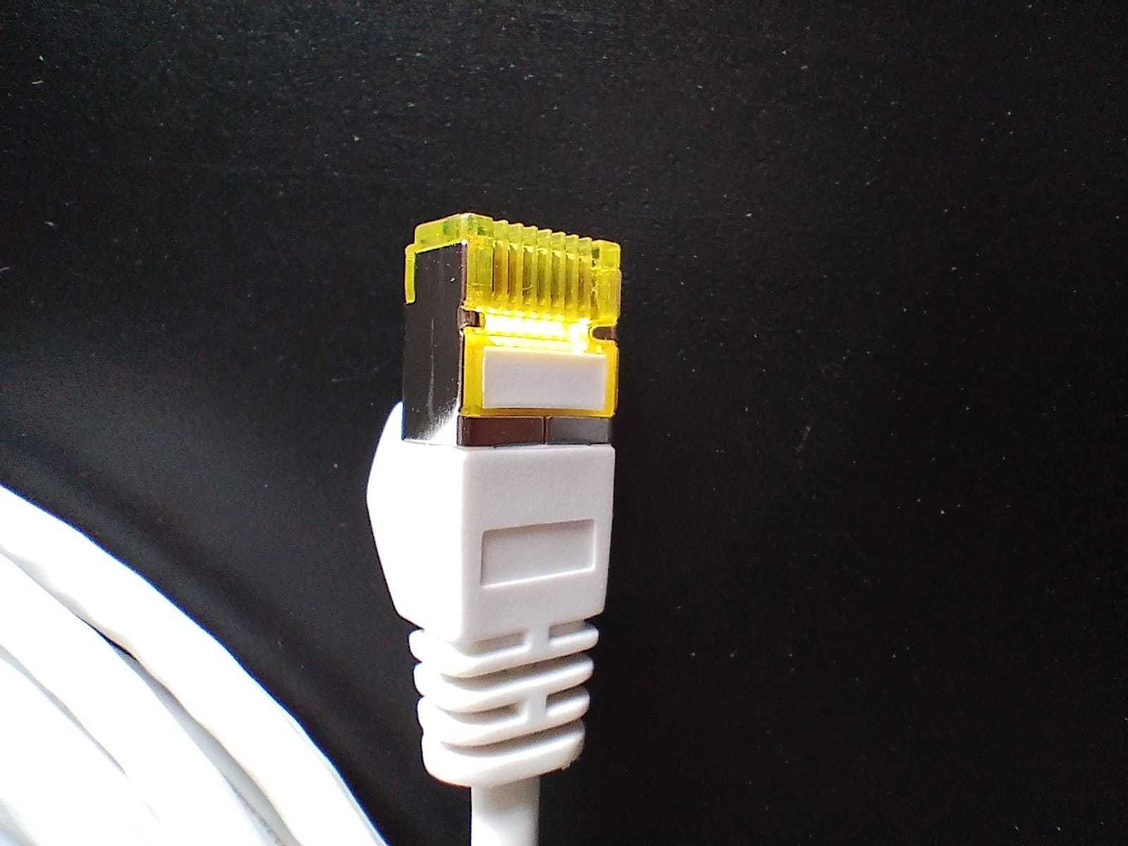 Cabo de rede Ethernet NOVO 20m CAT 7 fino  10 Gbps S/FTP PIMF