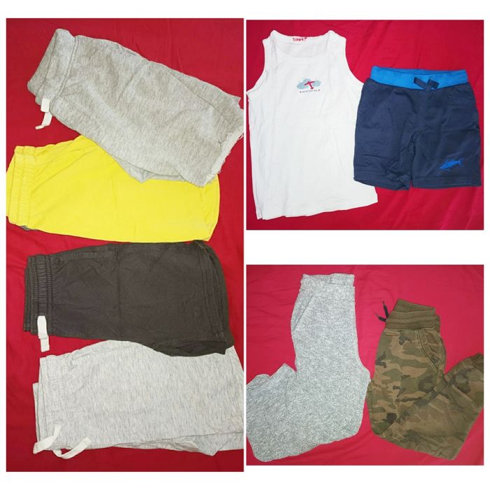 Pack de roupas variadas de menino, em bom estado. 4/6 anos