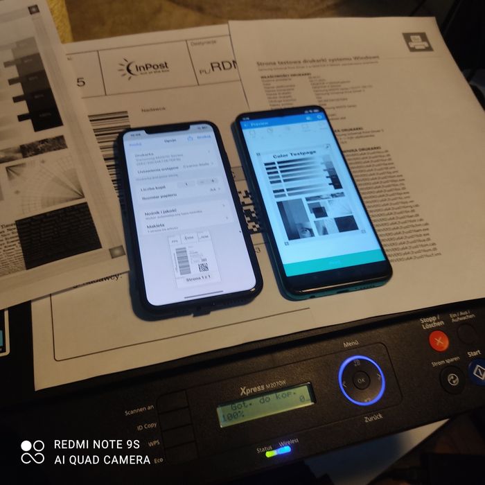 Wi-Fi 3w1 drukarka laserowa Samsung M2070W wifi iPhone Android