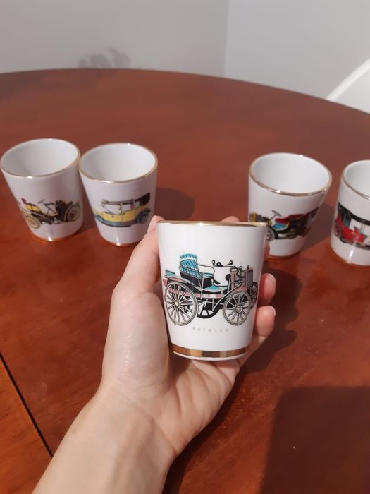 Conjunto de 5 chávenas de café