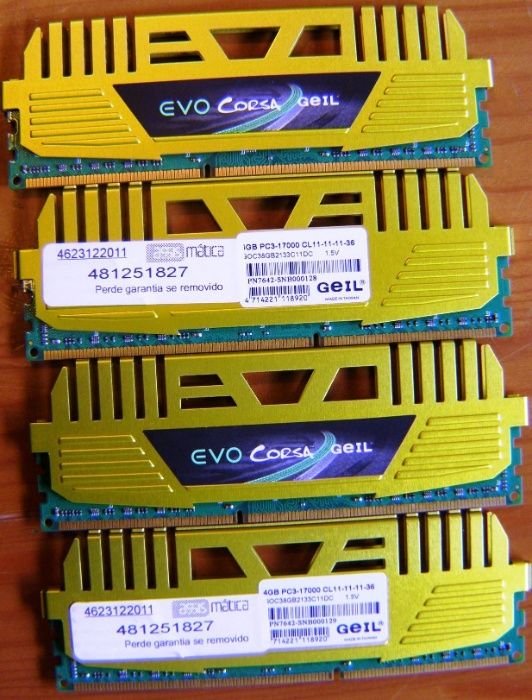 Memorias Gaming Geil EVO CORSA 16 GB ddr3 2133Mhz