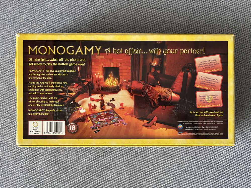 OKAZJA ekscytująca gra erotyczna Monogamy angielskojęzyczna