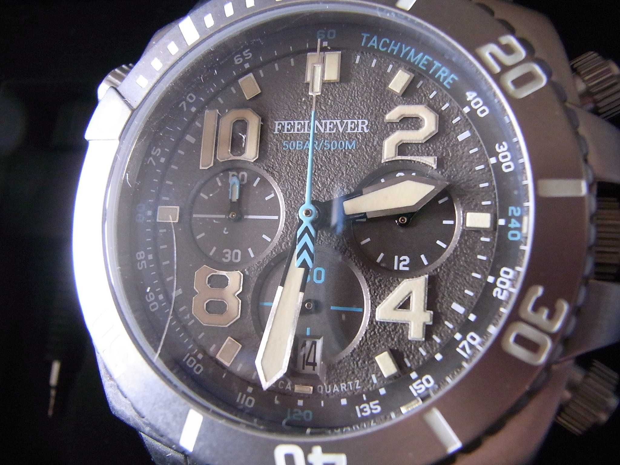 FeelNever nurek, Seiko VK 63 LW, Deep Dive 500m, szafir, 48mm