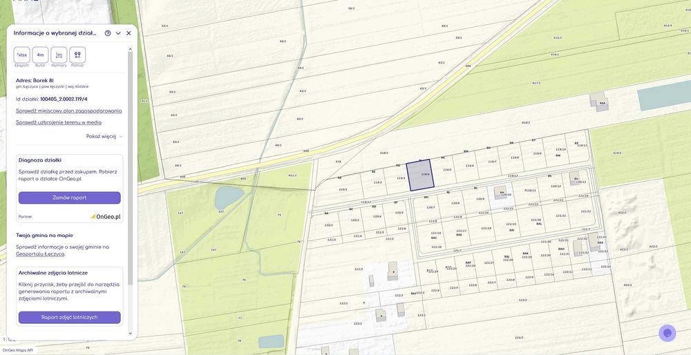 Działka Łęczyca (Borek)