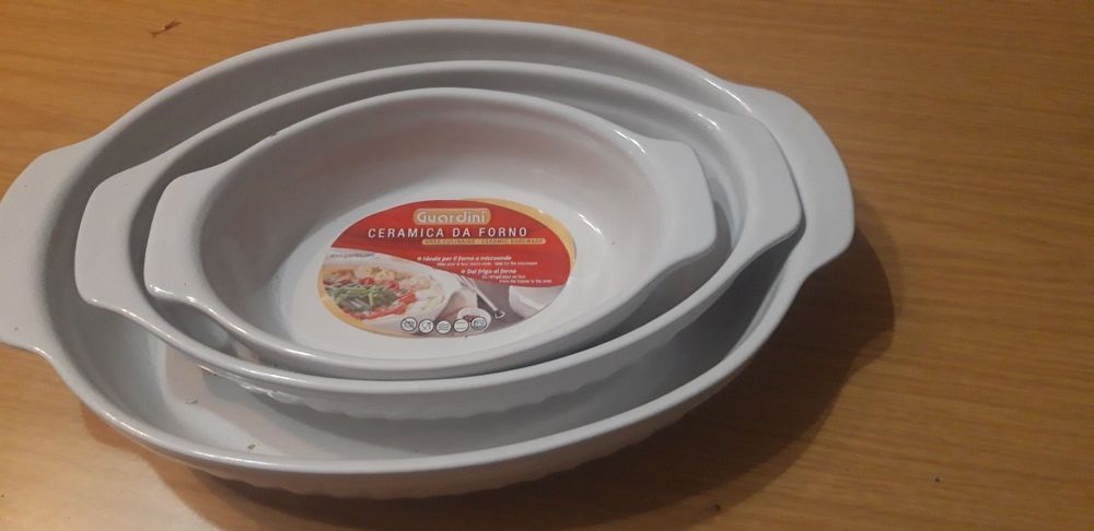 Conjunto de 3 Travessas Cerâmica de Forno
