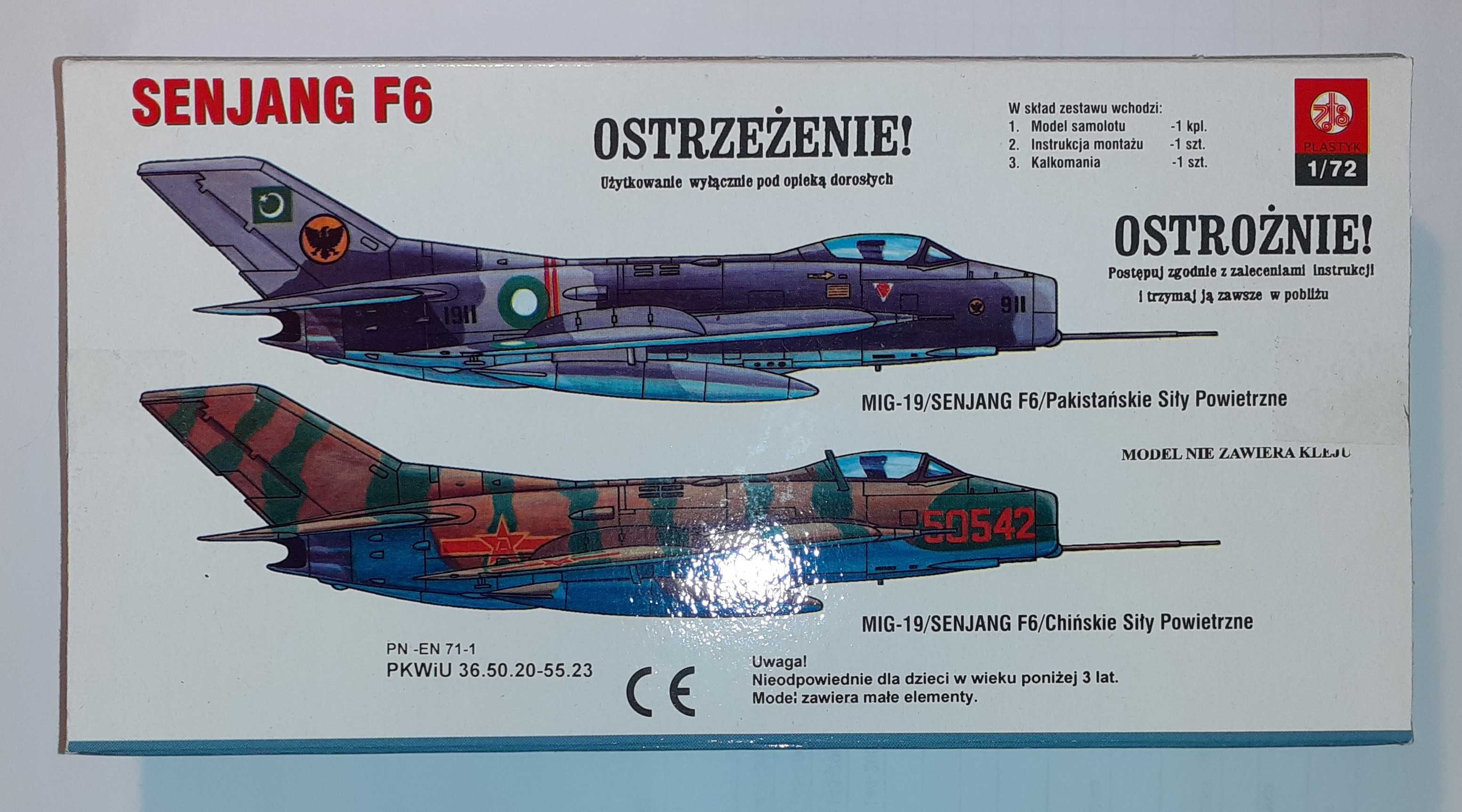 Сборная модель MiG-17PF - MiG-19 1/72 Plastyk (2 варіанти)