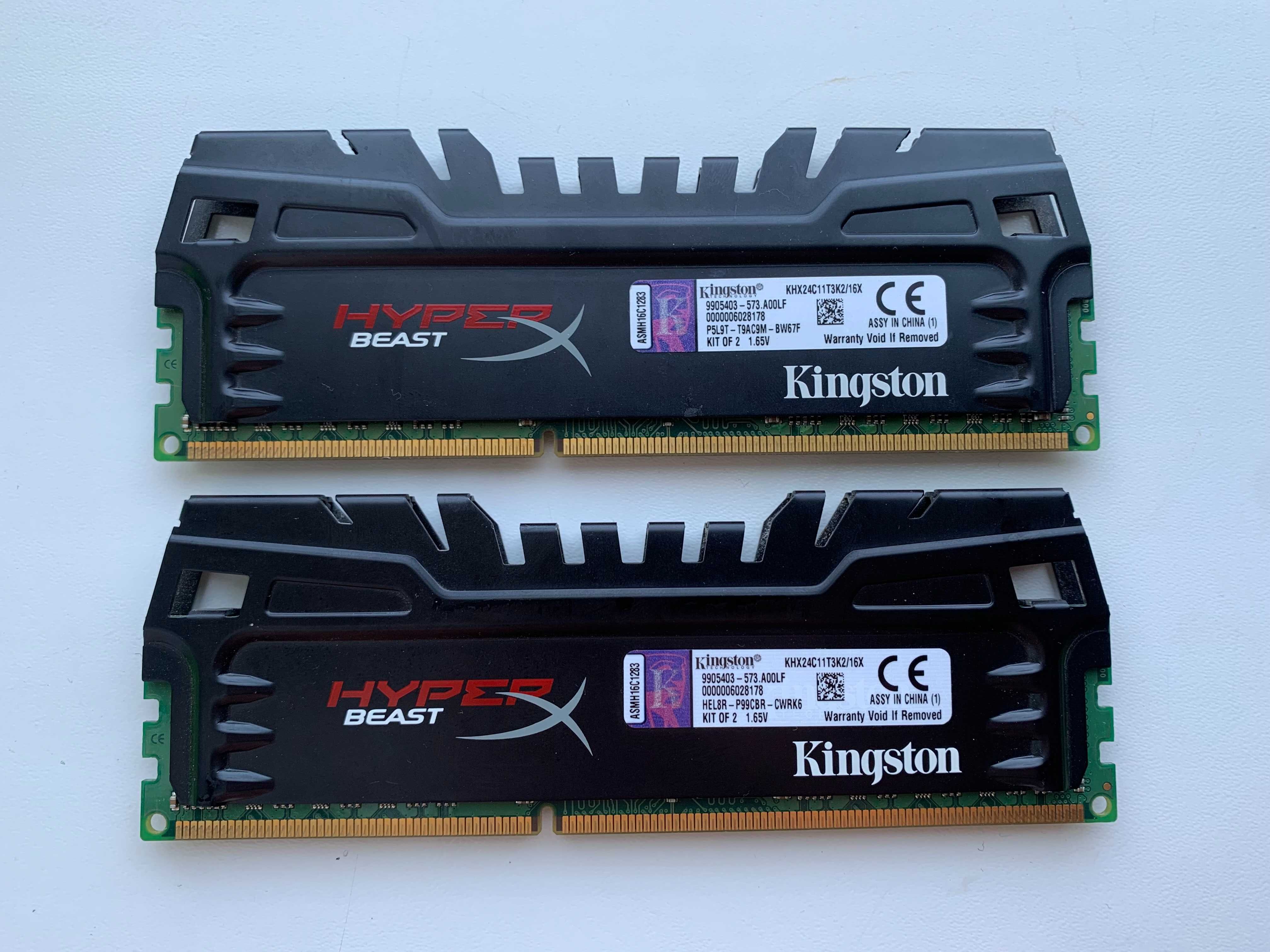 Оператив/ память Kingston HyperX Beast DDR3 2400 16Gb HX324C11T3K2/16x