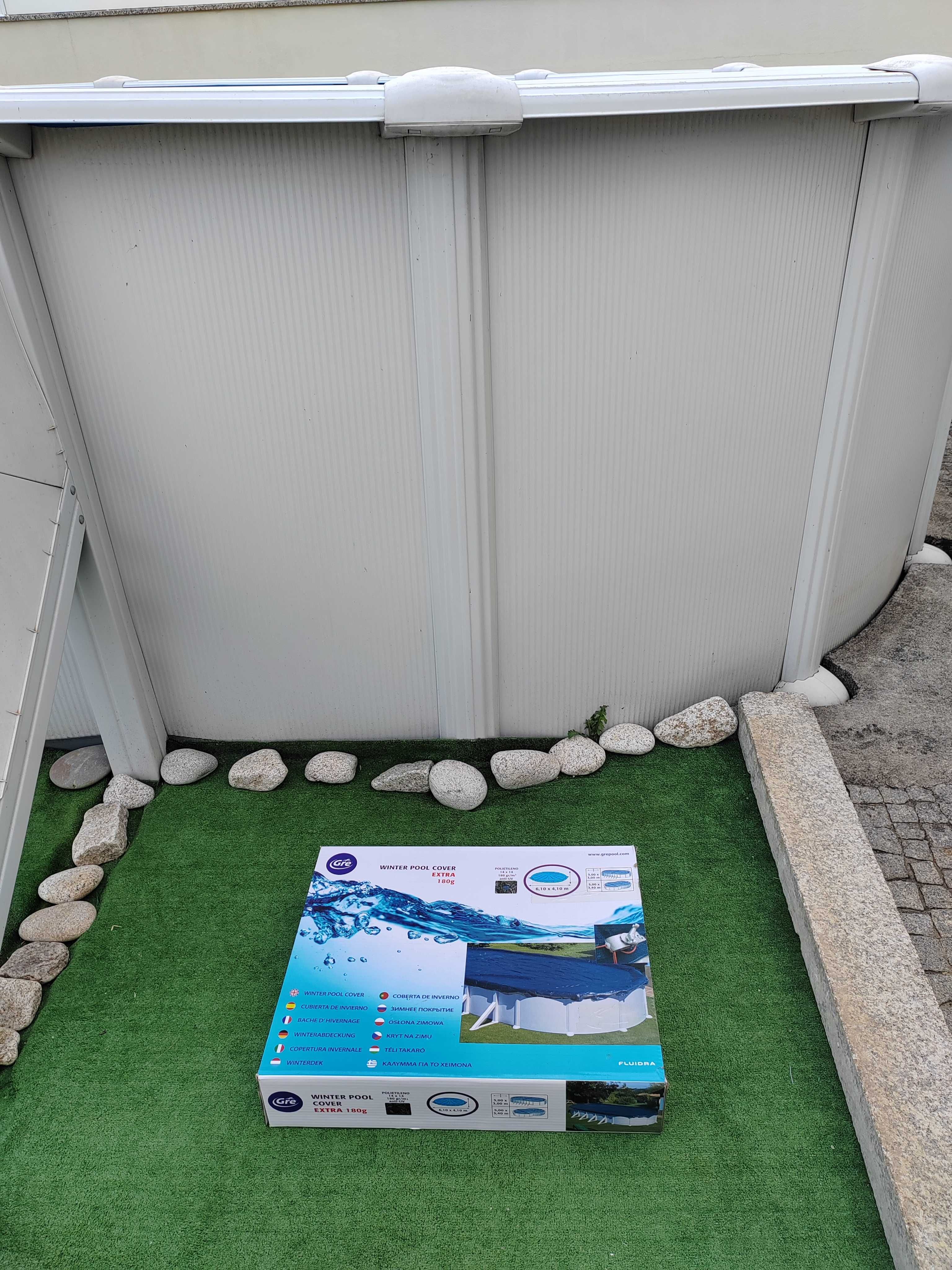 Cobertura de Inverno Piscina oval Premium 180g/m2 da Gre 5.00mx3.00m