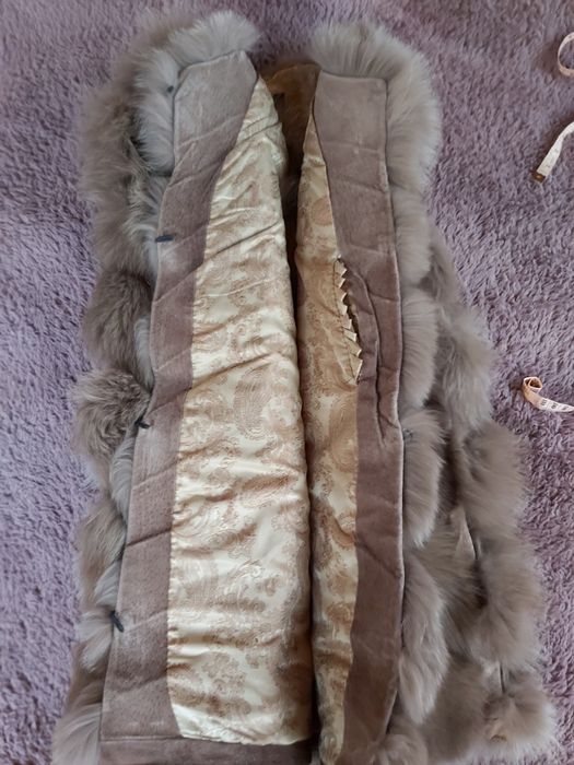 Женская меховая жилетка из песца песцовая жіноча жилетка mexx