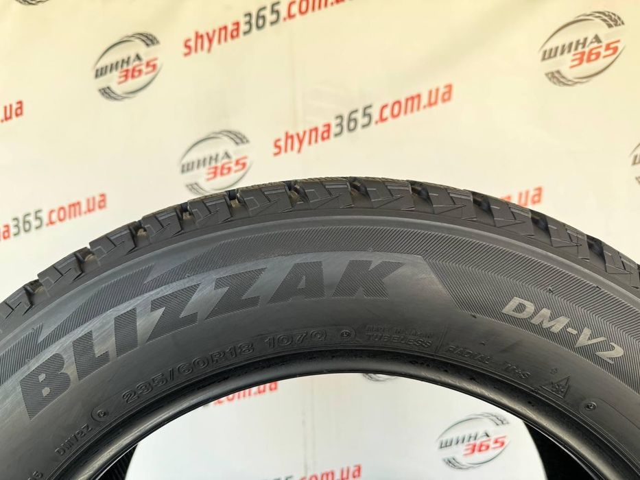 235/60 r18 bridgestone blizzak dm-v2 7mm шини бу зима