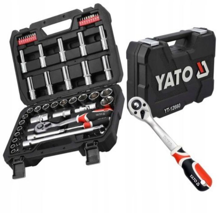 Zestaw narzędziowy klucze nasadowe Yato Yt-12660 Nowy