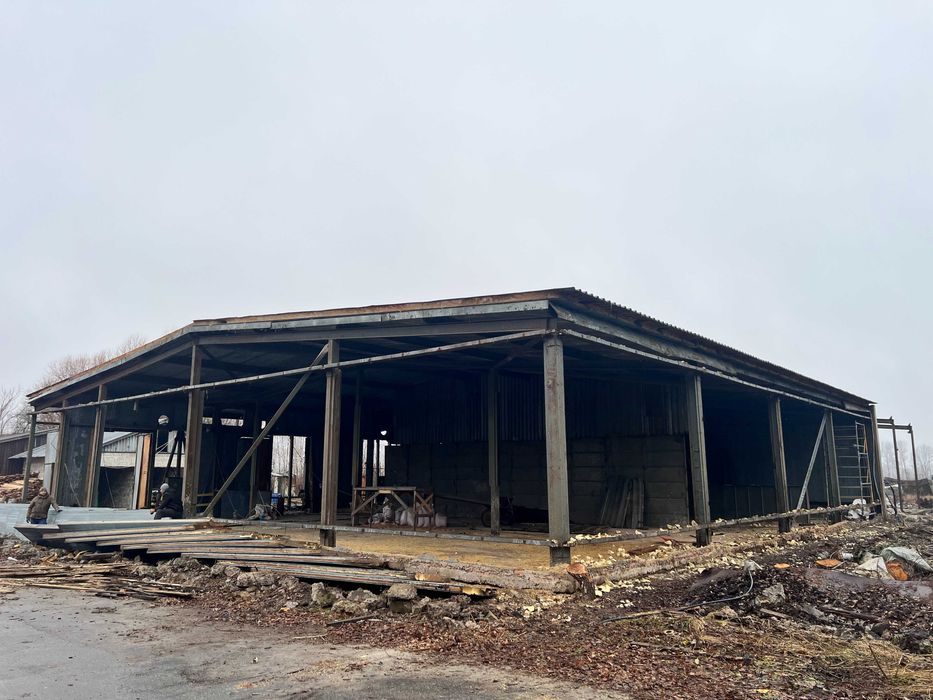 Склад ангар б/в  Сто демонтований каркас 24м на24м