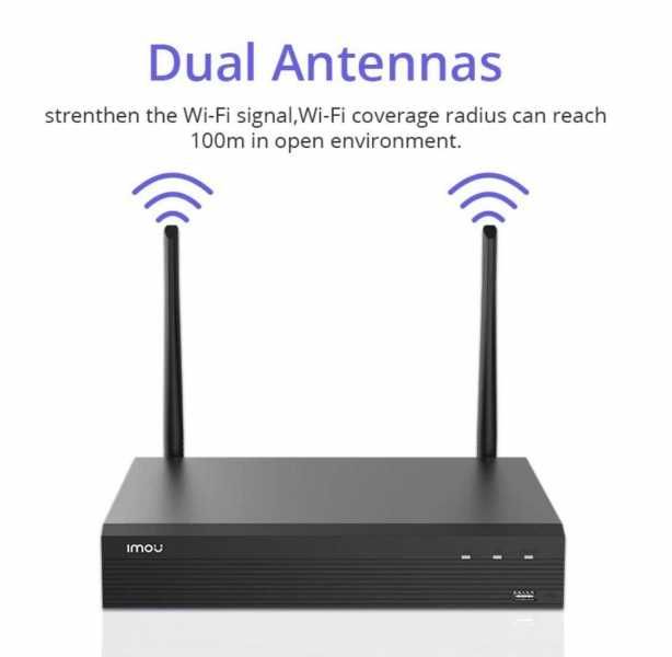 Відеореєстратор IMOU NVR 8 каналів IP Wi-Fi | Full HD 1080P  (Dahua)