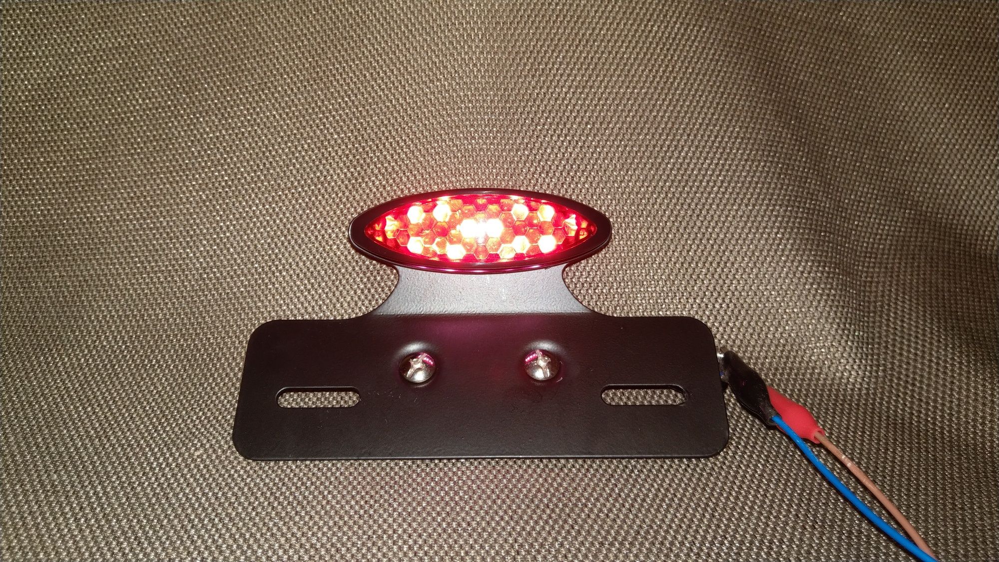 LED Мото стоп сигнал рамка під номер Підсвітка номеру custom чоппер
