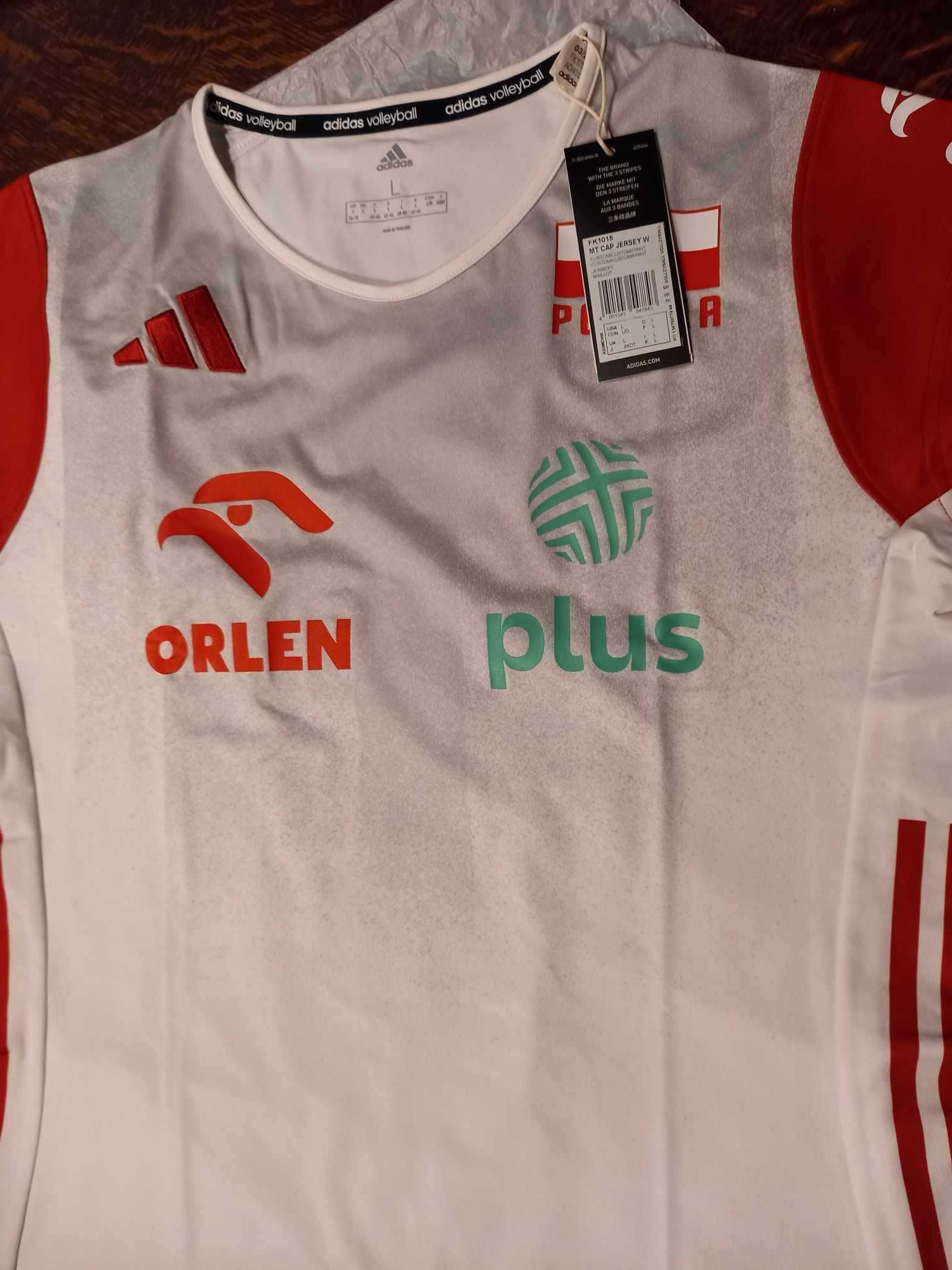 Adidas Volleyball damska koszulka siatkówka L - nowa