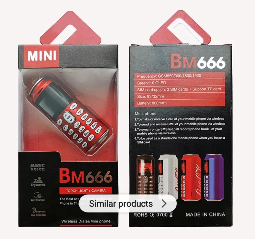 Candybar phone BM666 magic voice