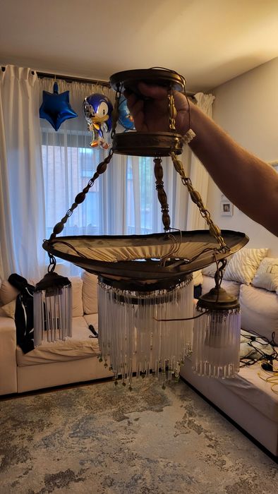 Lampa sufitowa. Antyk.