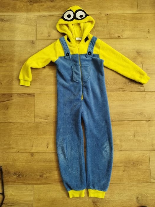 Strój karnawałowy Minionek. Kombinezon r. 128