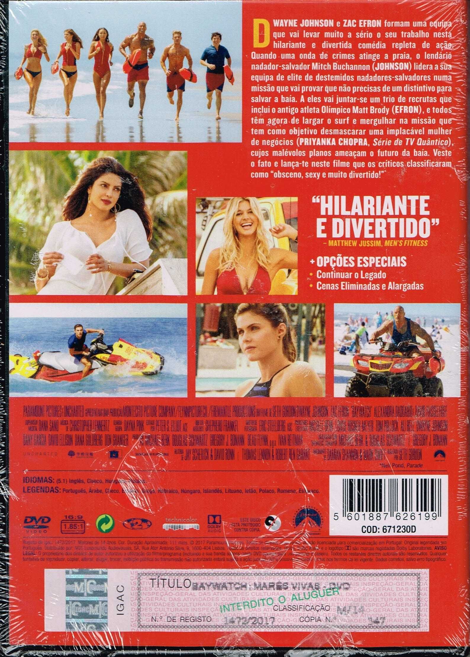 Filme em DVD: Baywatch Marés Vivas - NOVO! SELADO!