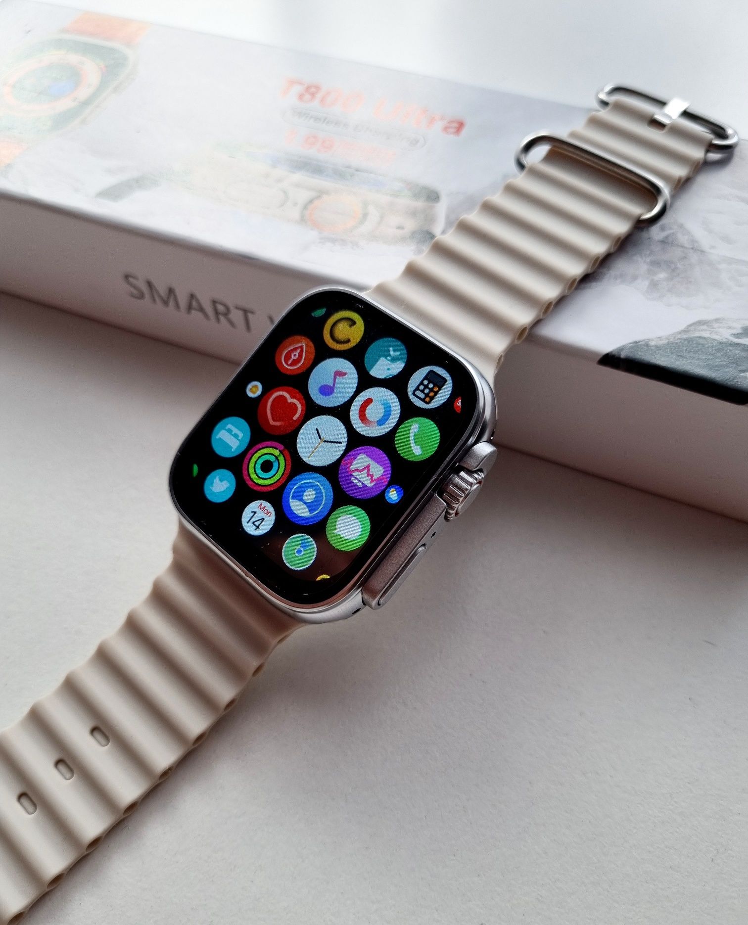 Smartwatch T800 szary paseczek