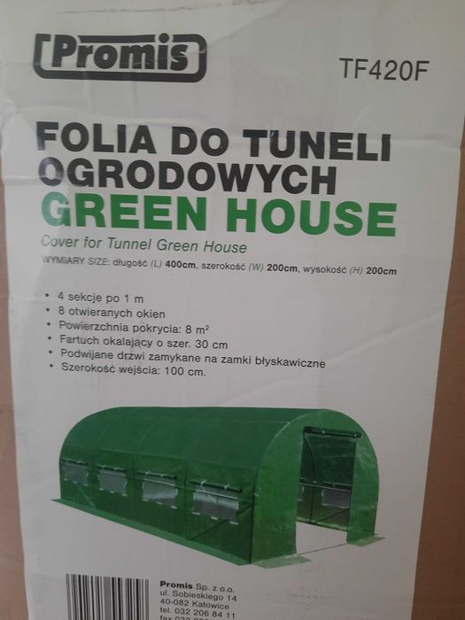 Folia do tunelu ogrodowego