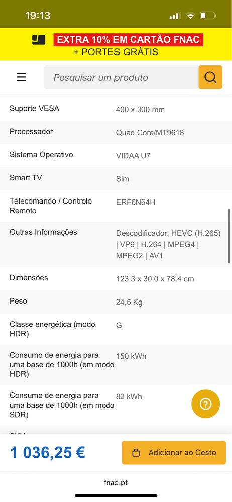 Smart TV Hisense 55" Mini LED UHD 4K 55U8KQ - 140cm