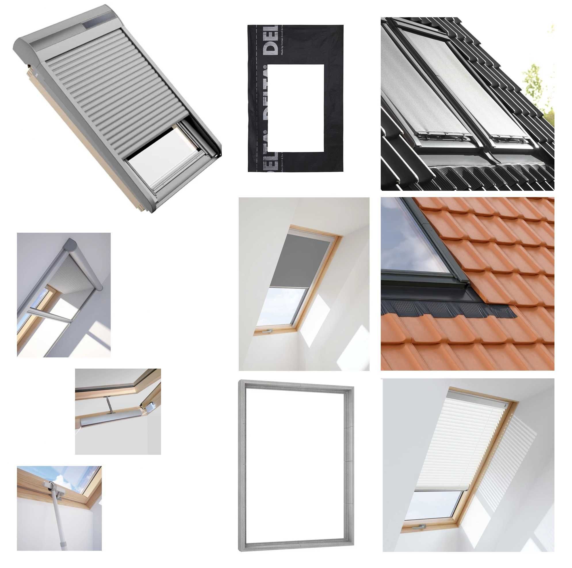 Okno dachowe PCV 3szybowe ROOFLITE TRIO PVC 78x118 M6A Uw=1,1 Plastik.