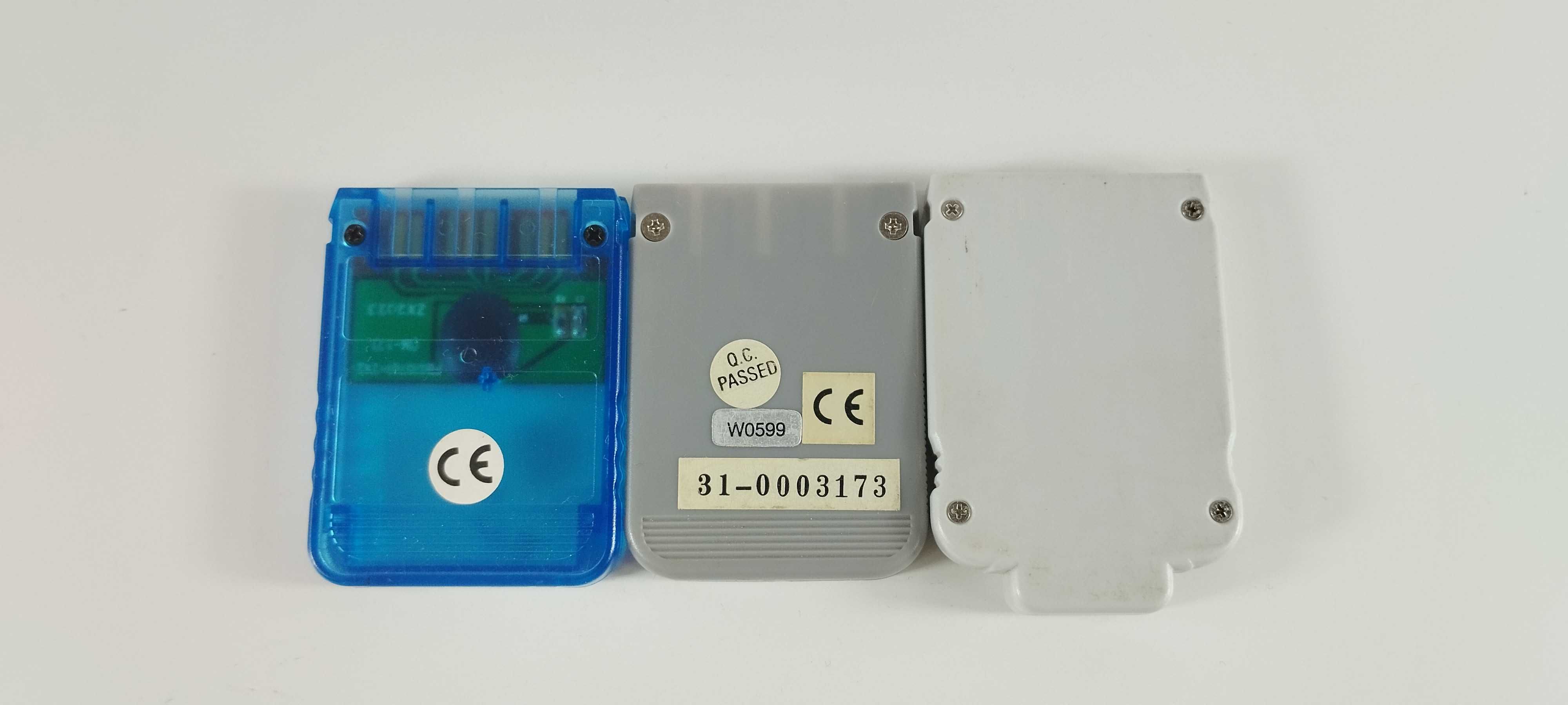 Lote 3 Cartões de Memória 1mb PS1 Playstation 1