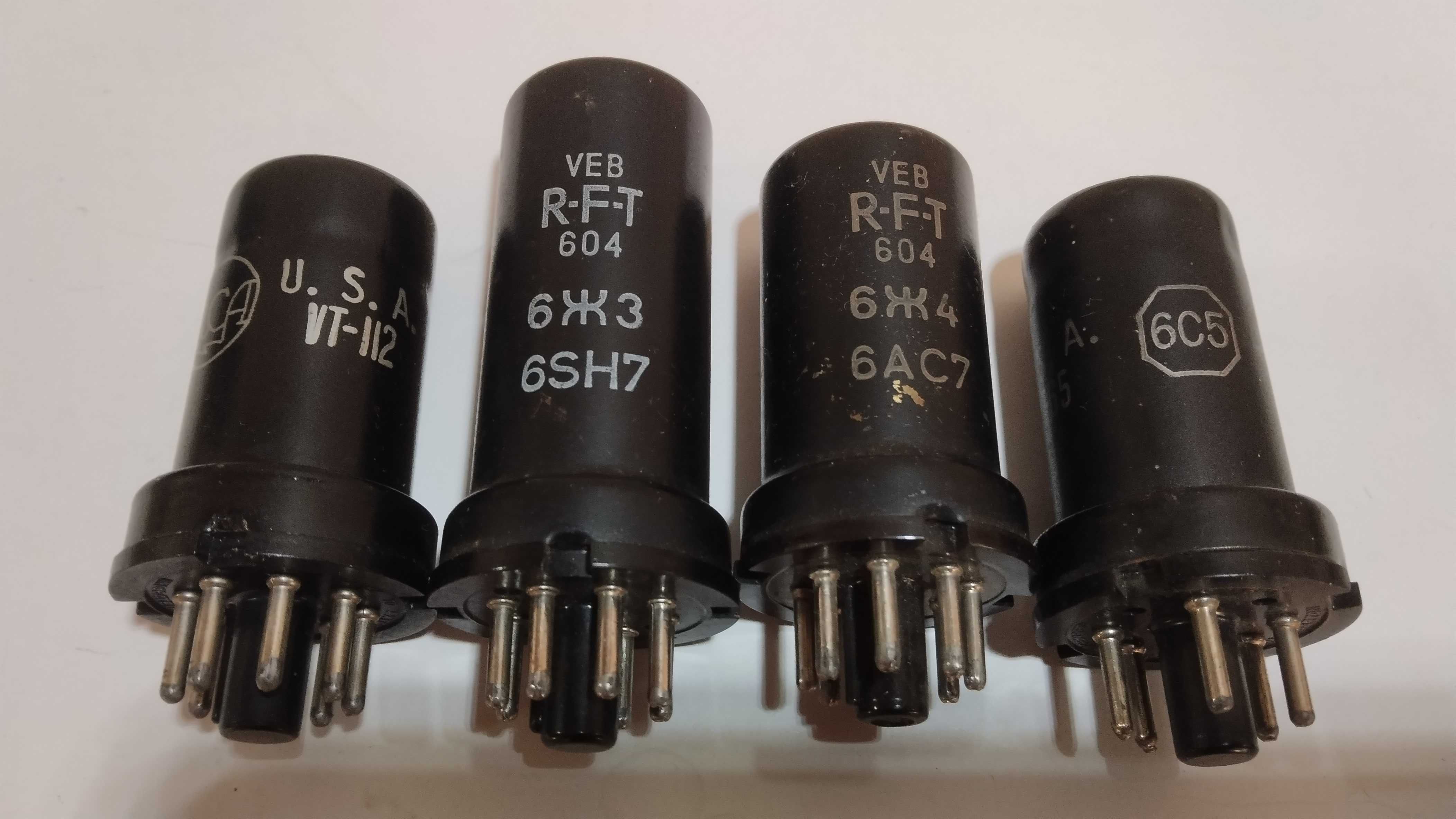 Радиолампы  6С,6А,6Ф   СССР    40- 50-60е  и др