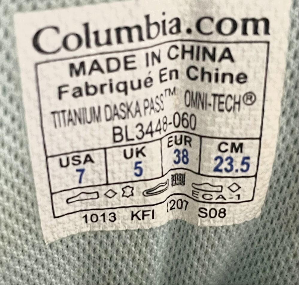 Сапоги ботинки черевики Columbia 38