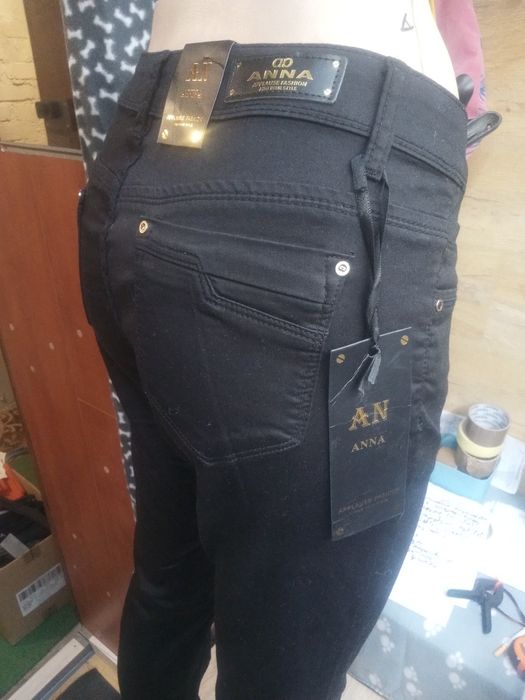 Klasyczne czarne spodnie materiałowe od XL do 3 XL wyprzedaż magazynu