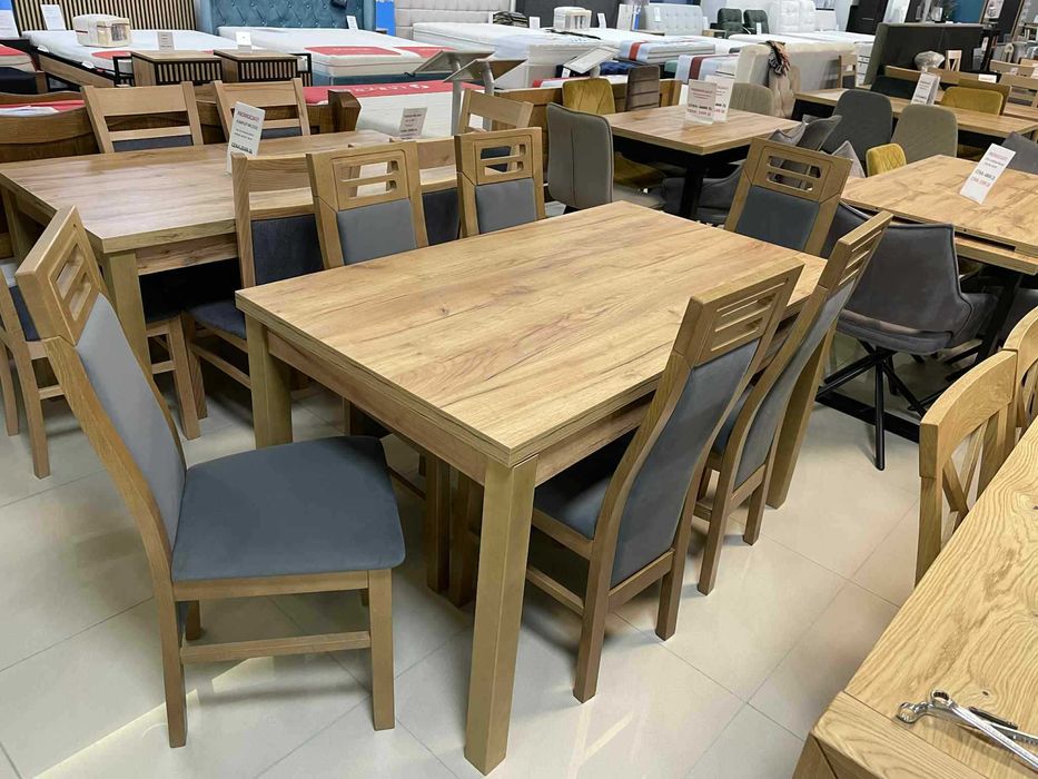 (103WN) Stół rozkładany + 6 krzeseł, okazja 1199 zł