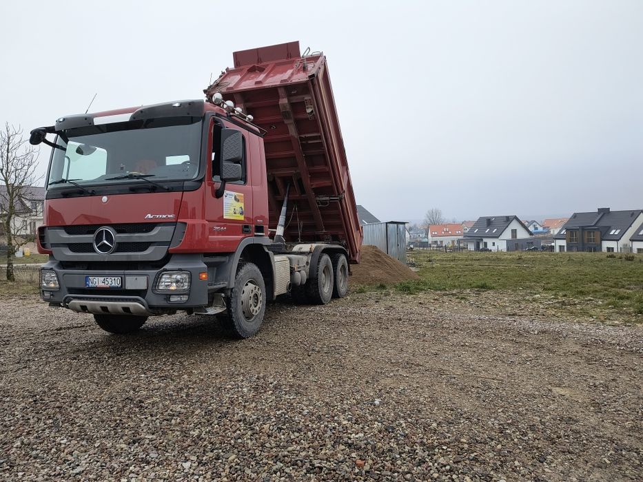 Transport wywrotka, wywrotka, pospółka, żwir , kamień od 3 do 30 ton