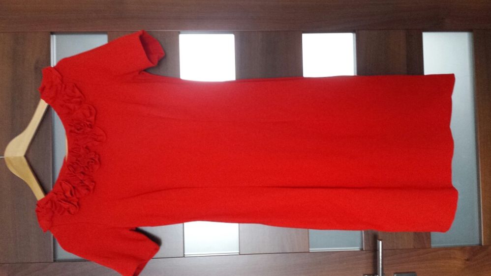 Sukienka czerwona r. 38 M ELEGANCKA koktajlowa